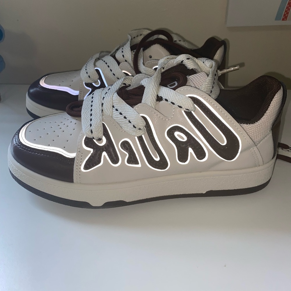 Brown and White Sneakers 🤍🤎